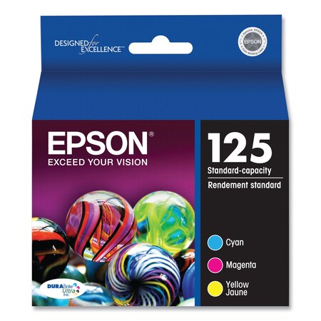Epson (125) DURABrite Ultra Ink, Cyan; Magenta; Yellow T125520-S